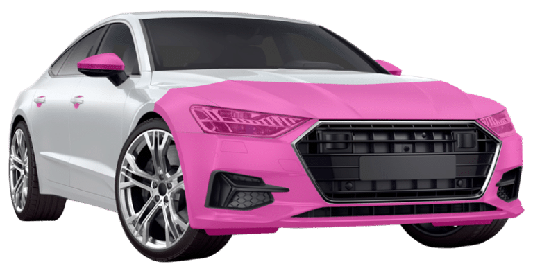 car diagram with front highlighted